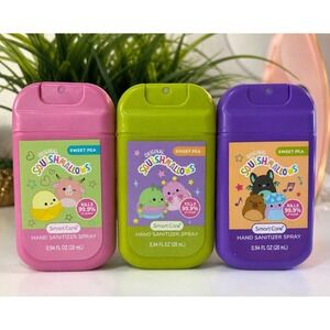 Squishmallows Hand Sanitizer Sprays for Children Pack of 3